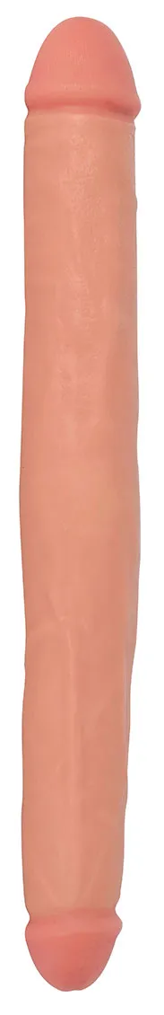 Jock 18 Tapered Double Dildo - Vanilla