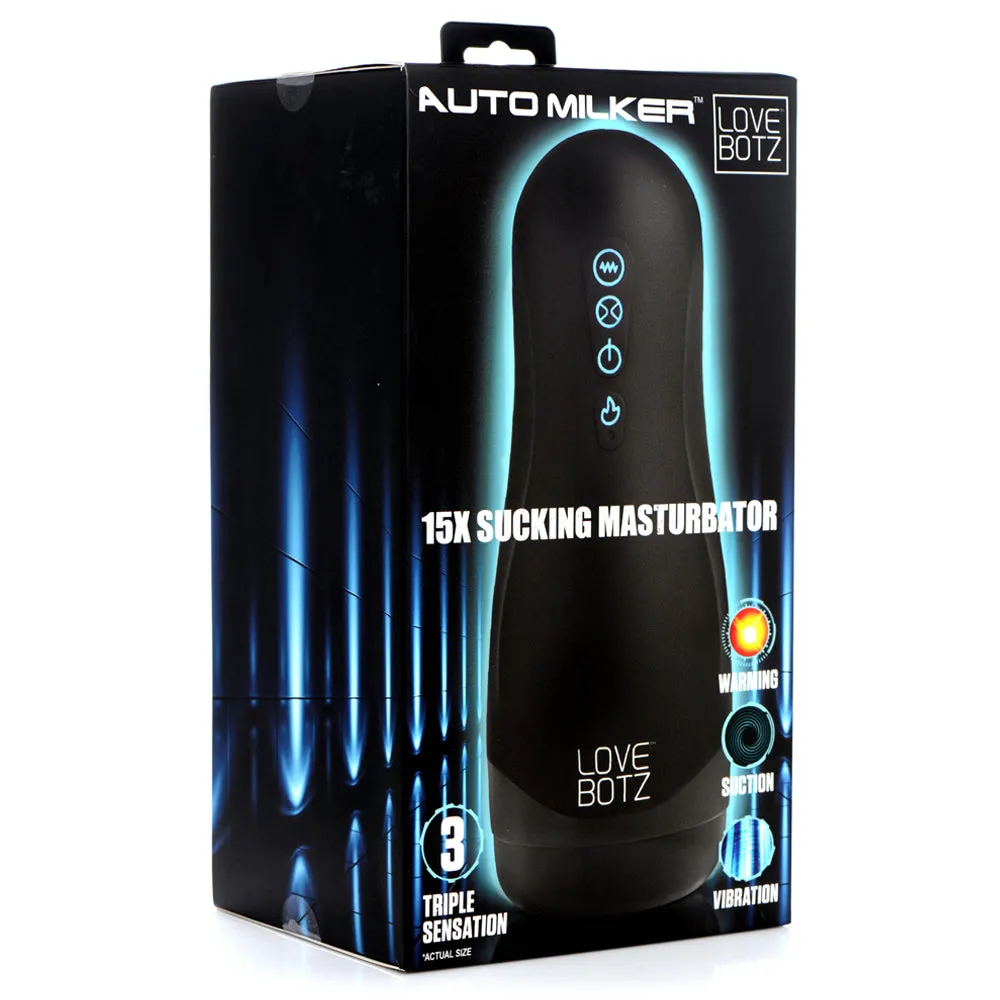 LoveBotz Auto Milker 15X Sucking, Warming & Vibrating Masturbator