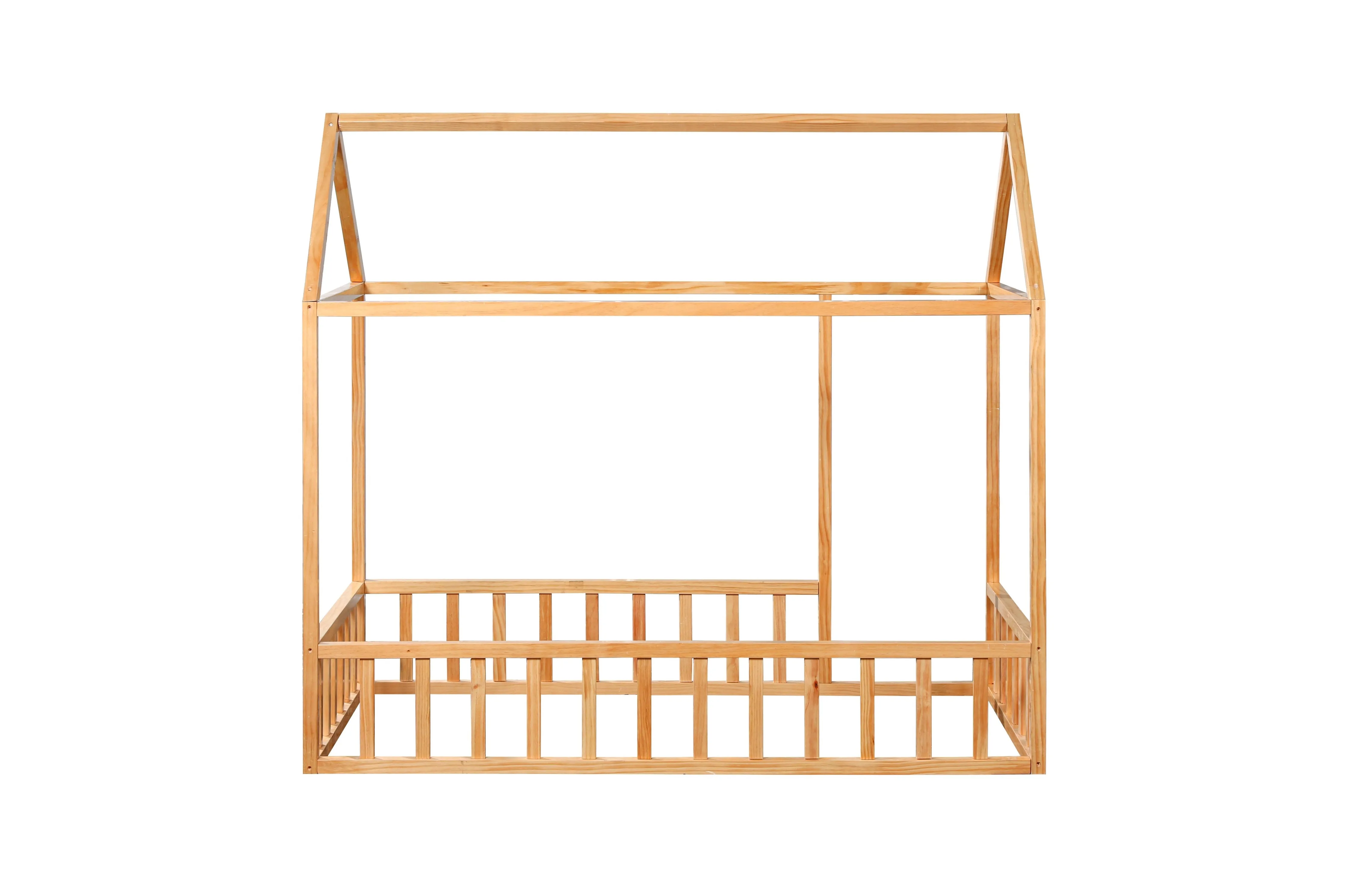 Montessori House Bed With Rails