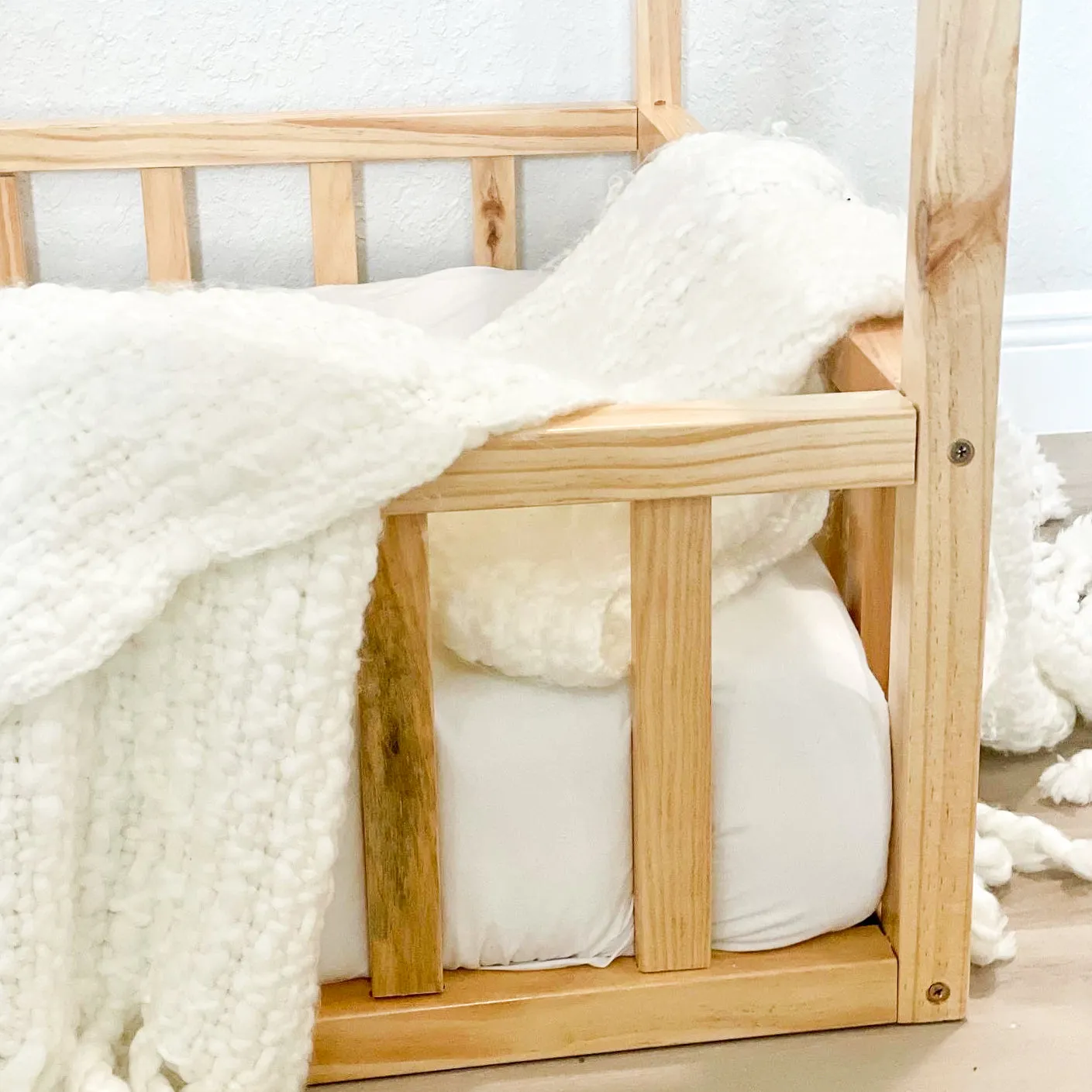 Montessori House Bed With Rails