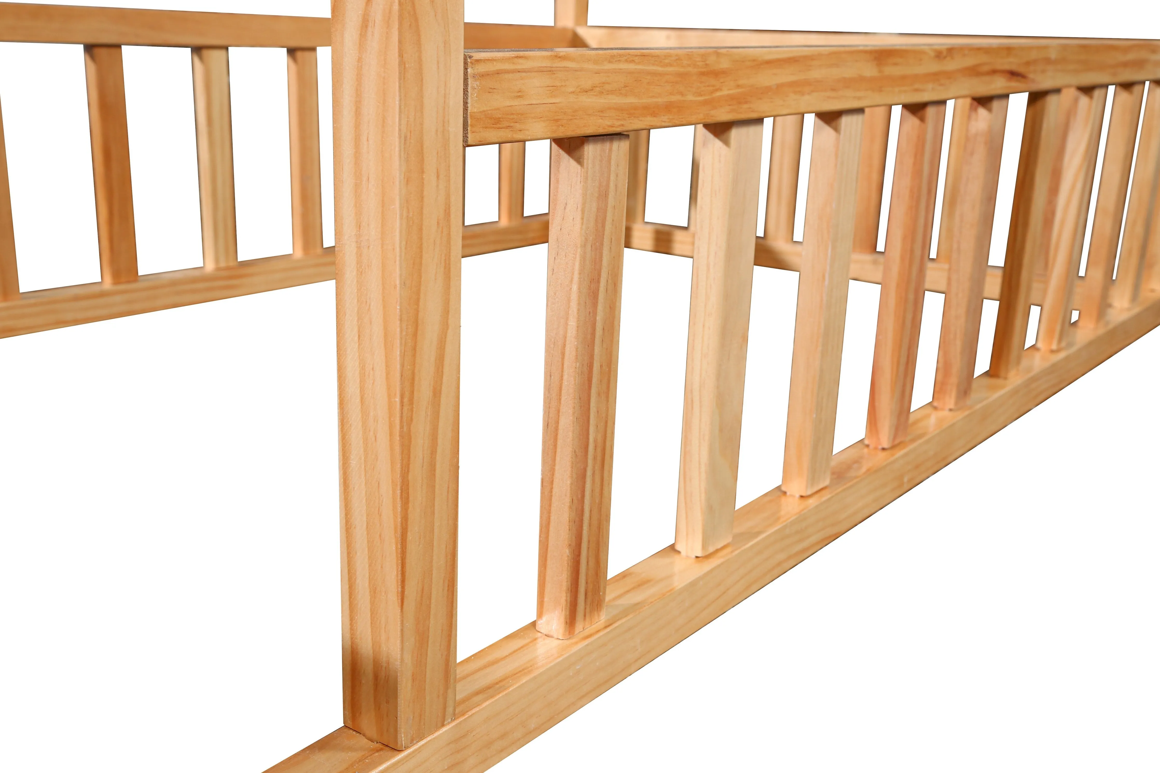 Montessori House Bed With Rails