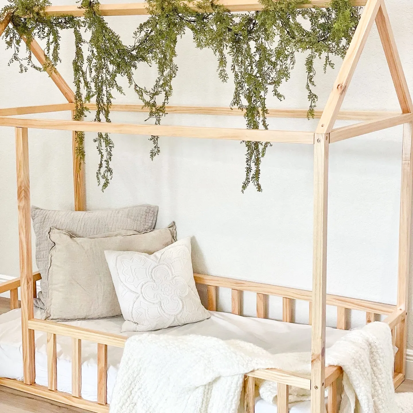 Montessori House Bed With Rails