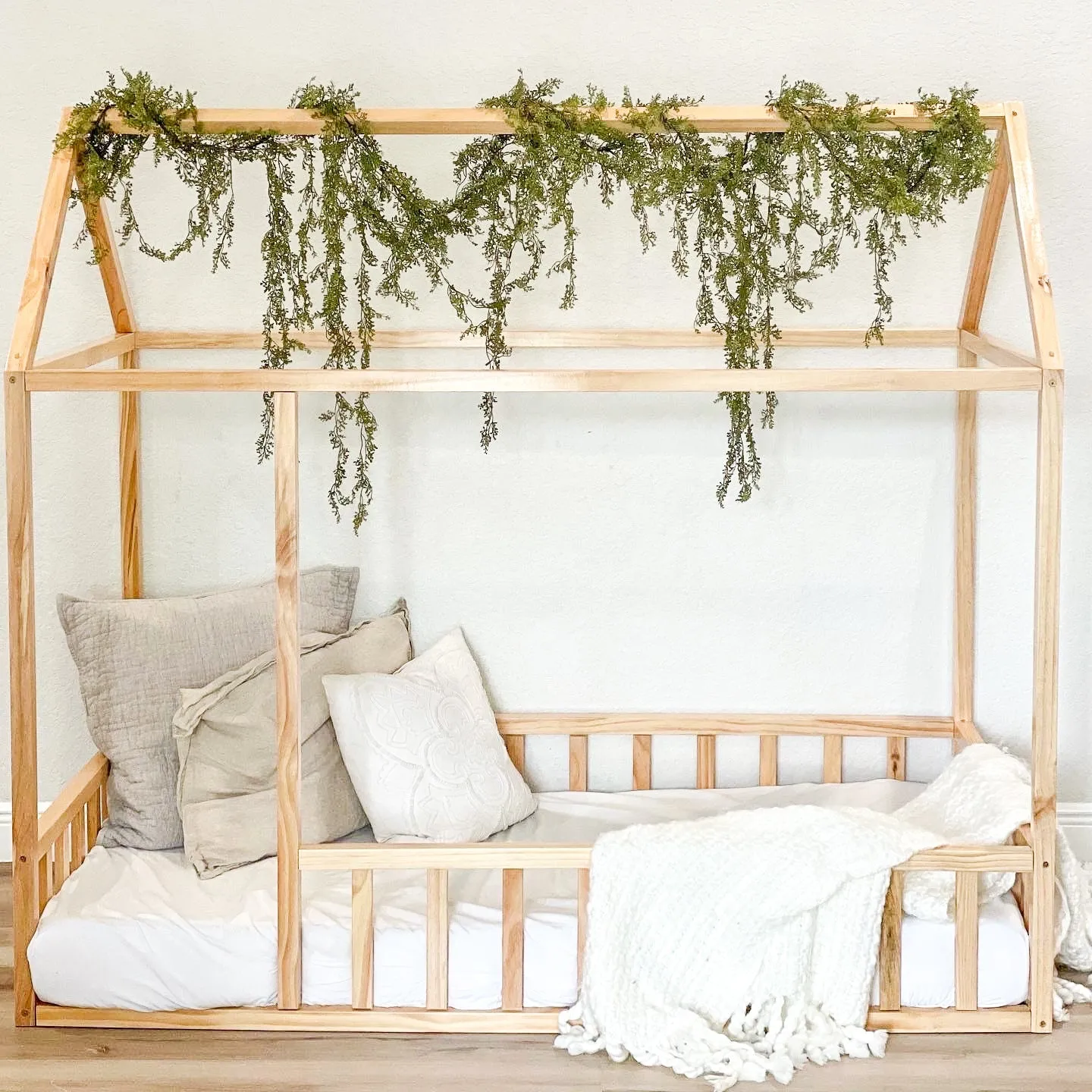Montessori House Bed With Rails