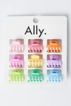 Multi 9 Pack Claw Clips