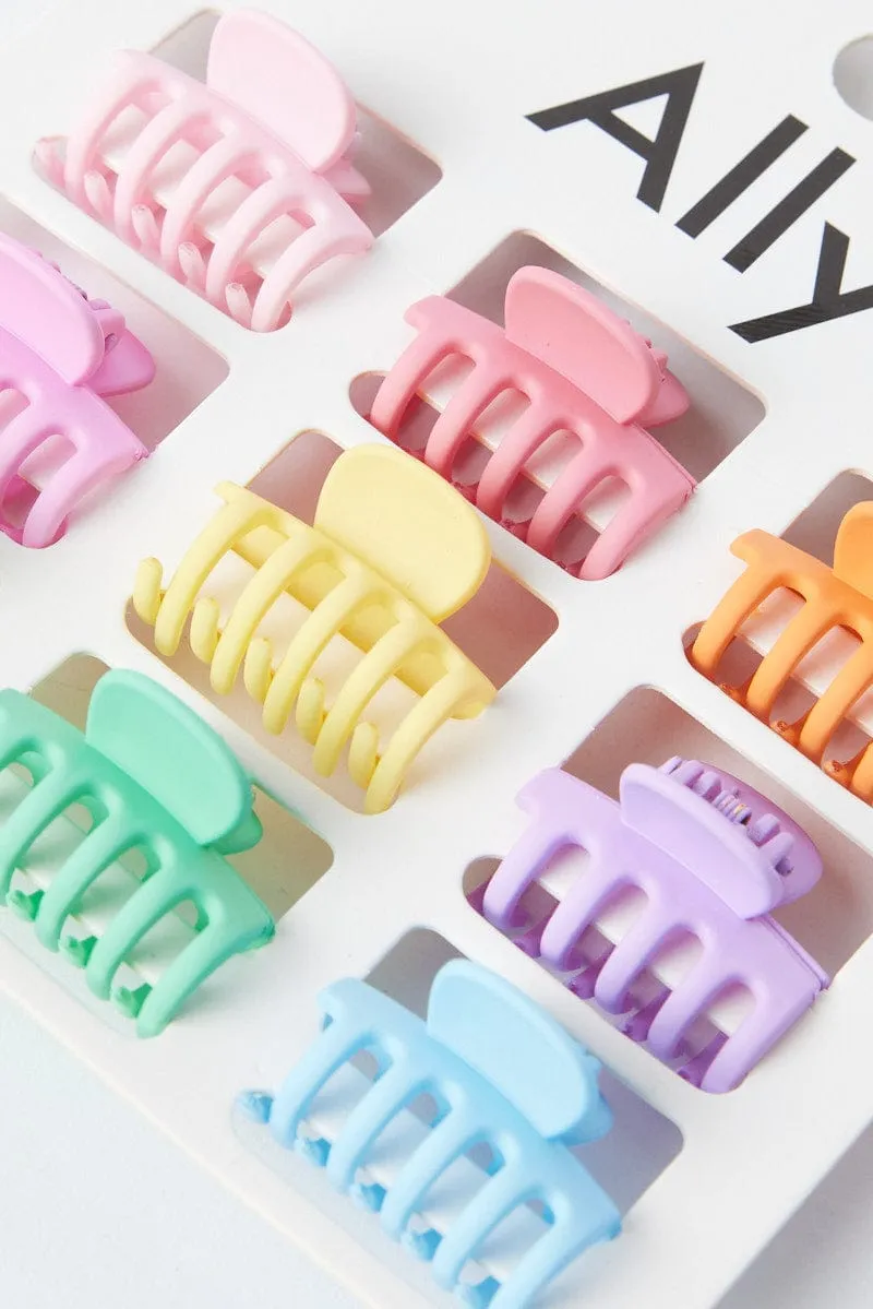 Multi 9 Pack Claw Clips
