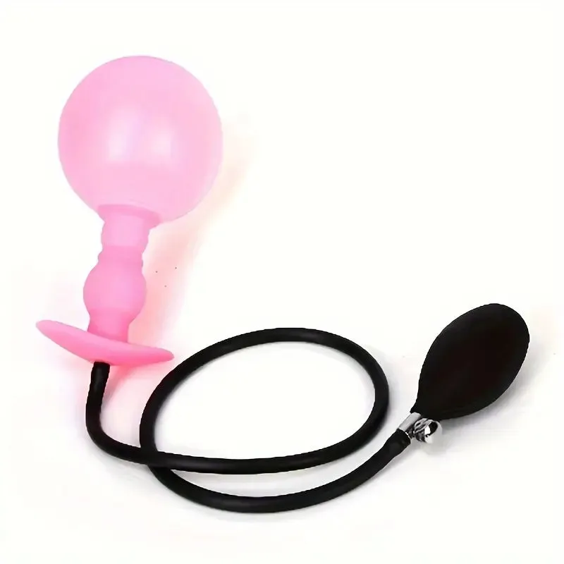 Noctilucent With Steel Ballsinflatable Anal Plug Anal Dilation Device