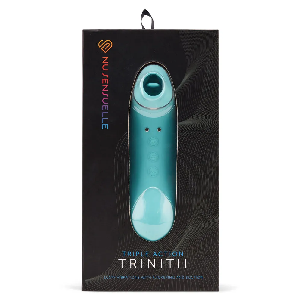 Nu Sensuelle Trinitii Clitoral Suction & Licking Vibrator