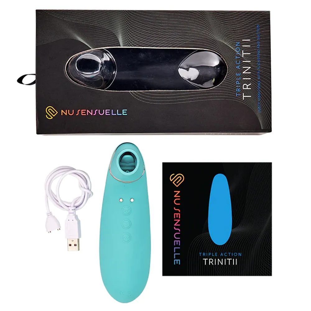 Nu Sensuelle Trinitii Clitoral Suction & Licking Vibrator