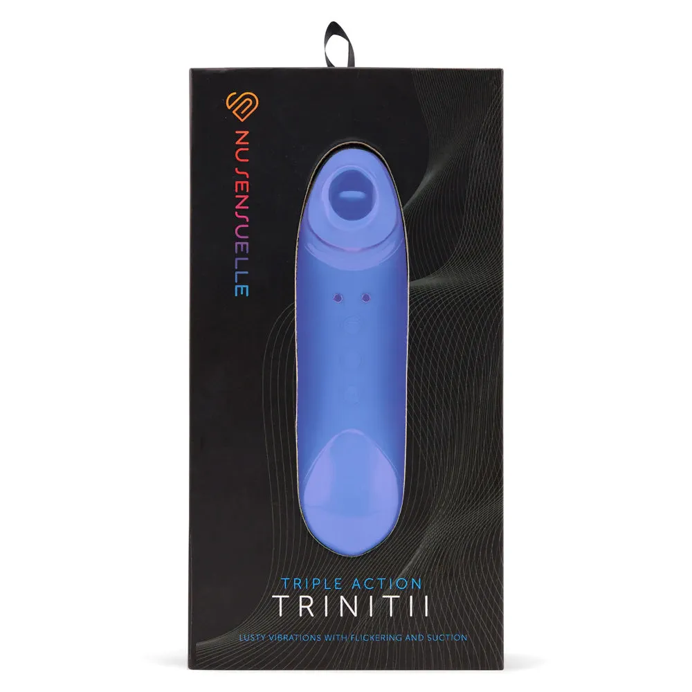 Nu Sensuelle Trinitii Clitoral Suction & Licking Vibrator