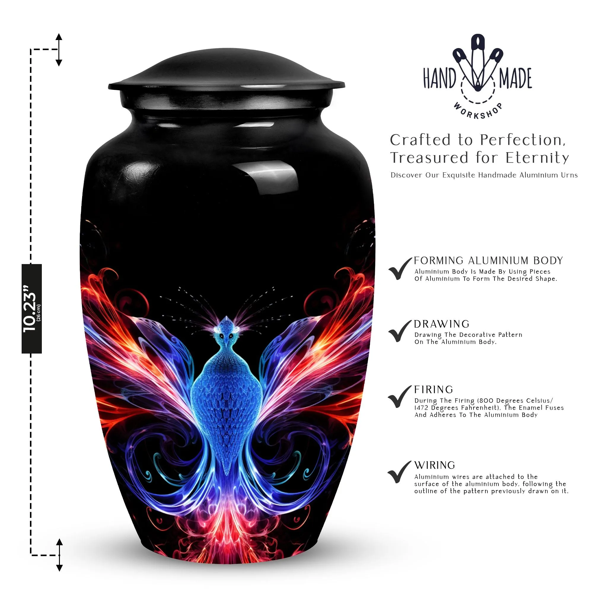 Phoenix Urn: Large Burial and Funeral Urns for Adult Female Human Ashes