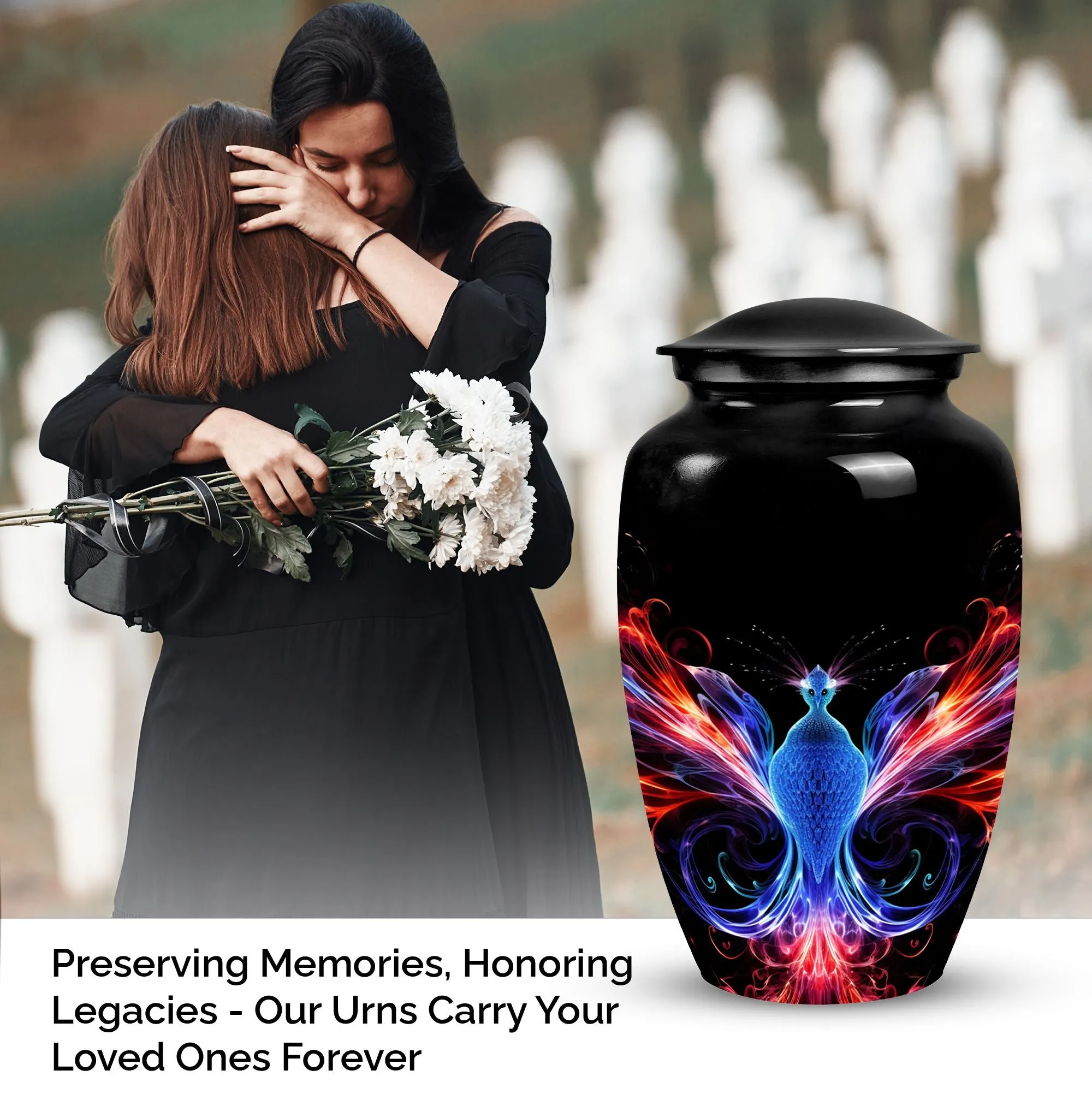 Phoenix Urn: Large Burial and Funeral Urns for Adult Female Human Ashes