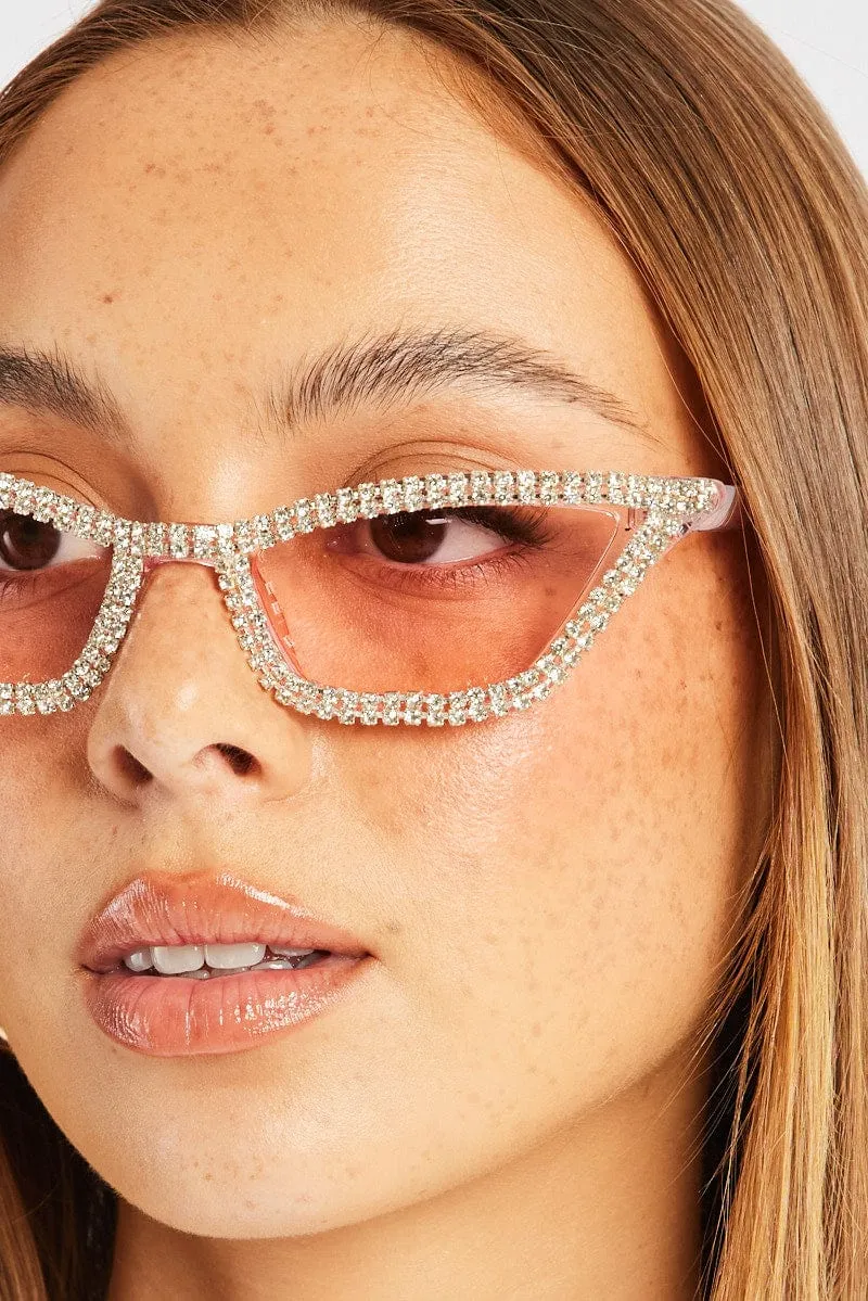 Pink Cat Eye Sunglasses