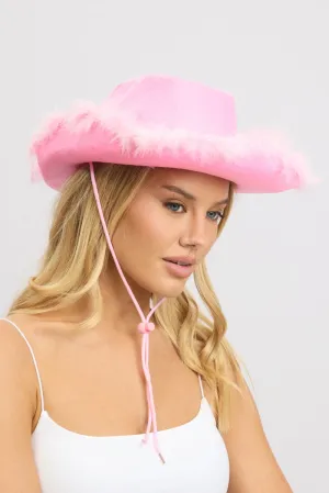 Pink Festival Cowboy Hat