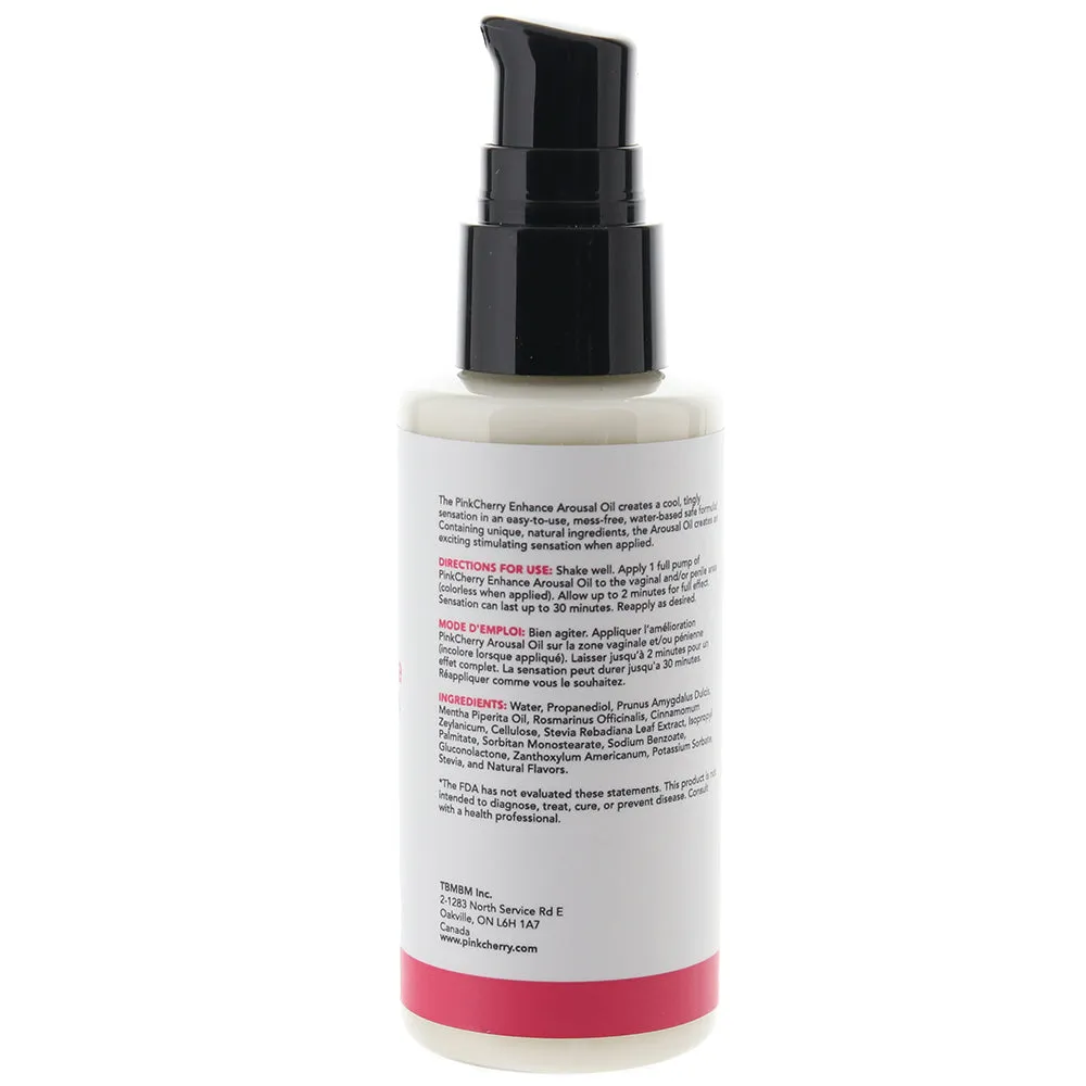 PinkCherry Enhance Arousal Oil in 2oz/59ml