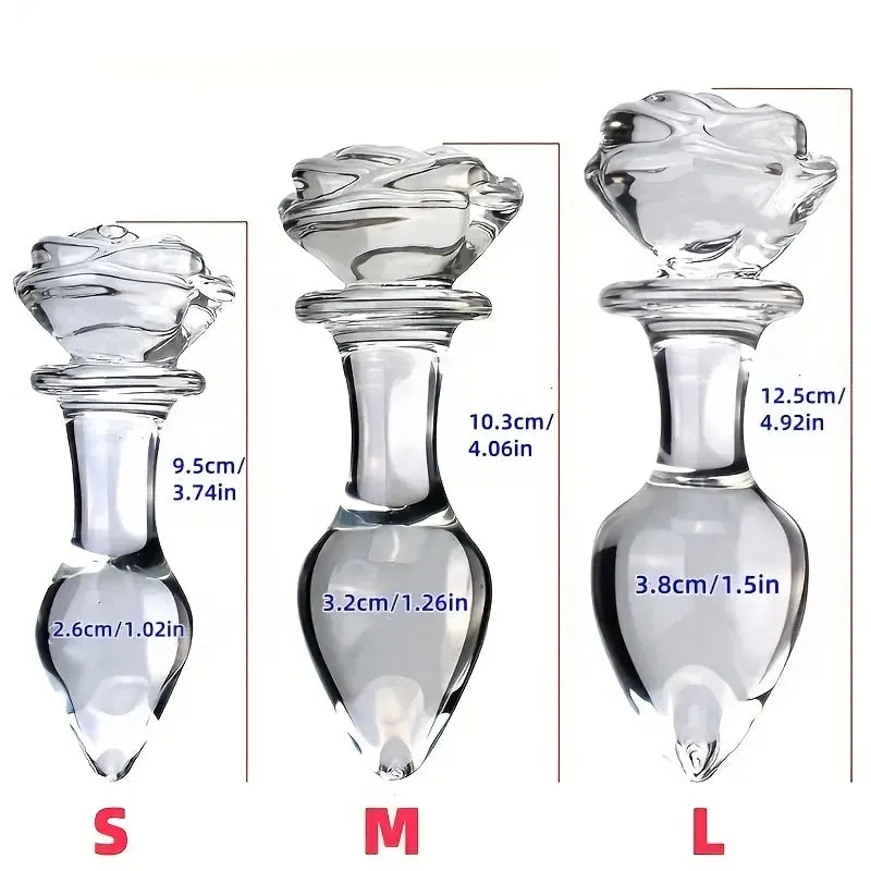 Premium Glass Anal Plug For Couples Adult Sex Toy For Men Women