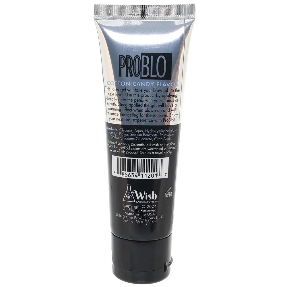 Pro Blo Flavored Oral Gel 1.5oz/44ml in Cotton Candy