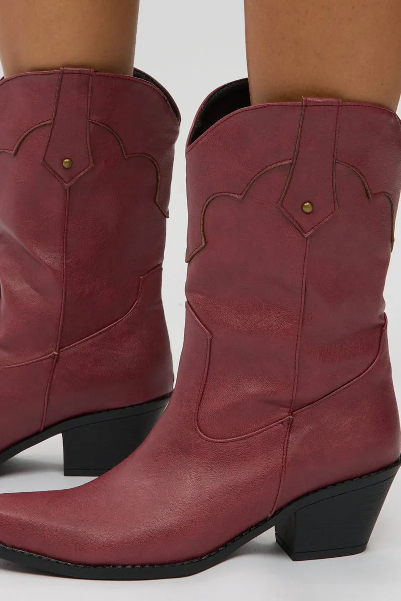 Red Western Boots