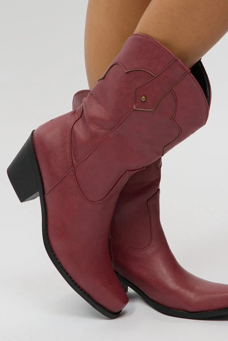 Red Western Boots
