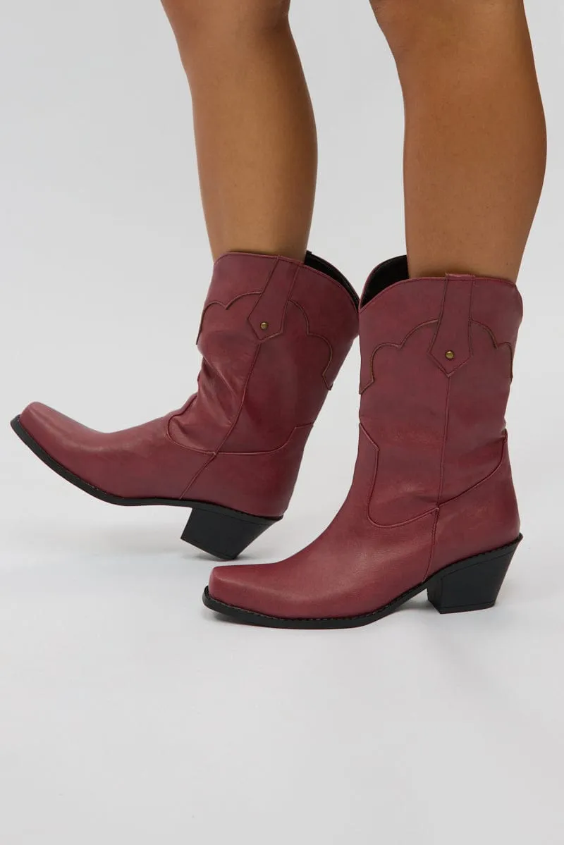 Red Western Boots