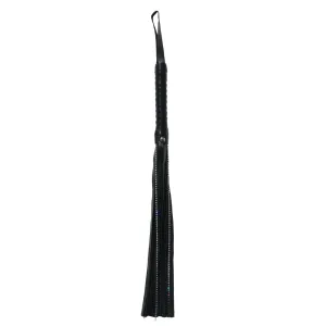 Sex & Mischief Crystal Whip Vegan Leather Flogger