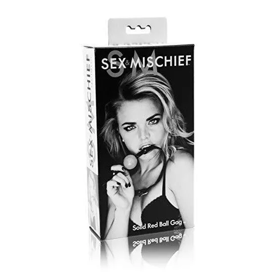 Sex and Mischief - Solid Red Ball Gag