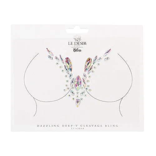 Shots - Le Desir Bliss Dazzling V Cleavage Bling Sticker Dressing Accessories O/S (Multi Colour)
