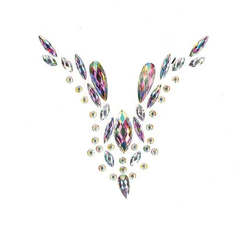Shots - Le Desir Bliss Dazzling V Cleavage Bling Sticker Dressing Accessories O/S (Multi Colour)