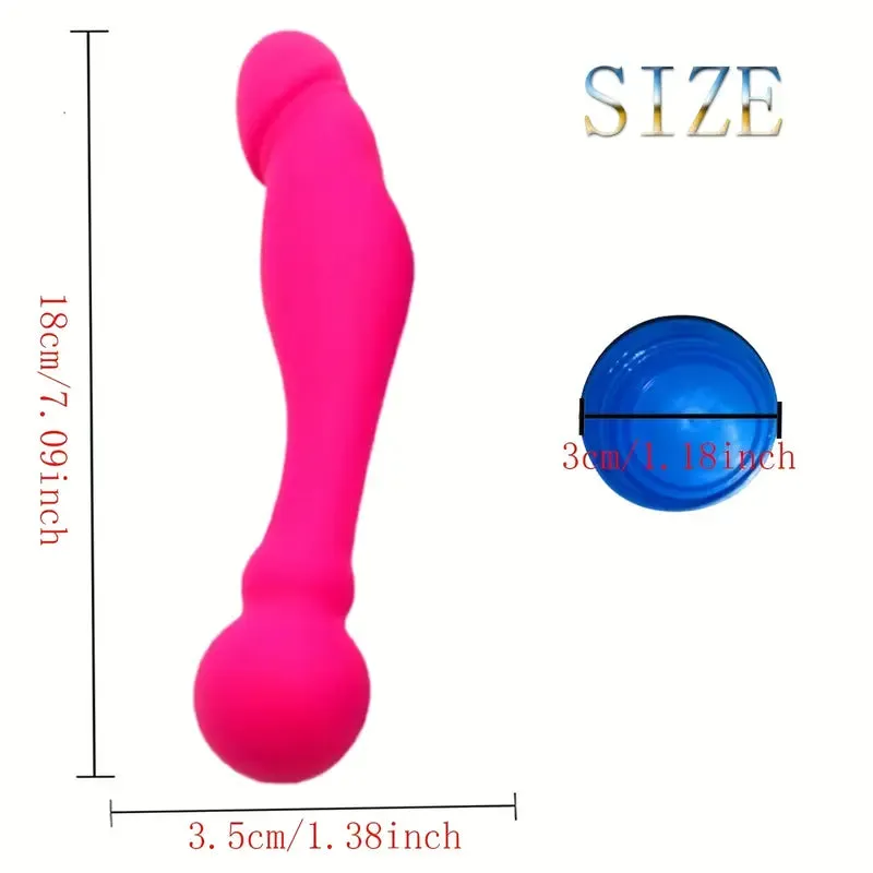 Silicone Dildo Prostate Massager G-spot Stimulation Penis Anal Plug