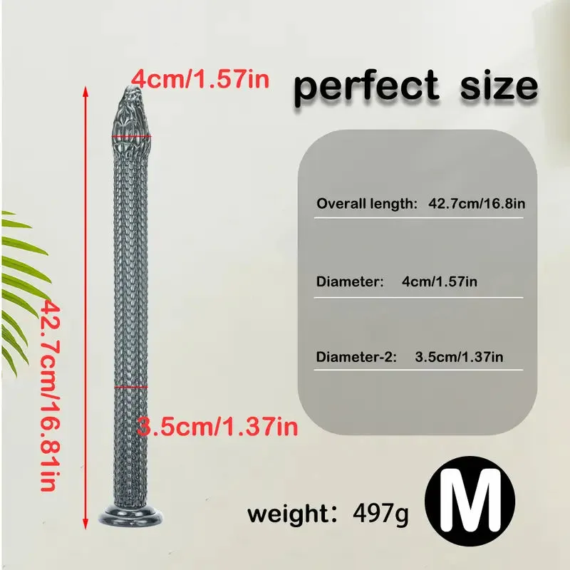 Special-shaped Snake Head Anal Plug Scales Stimulation Anal Expander