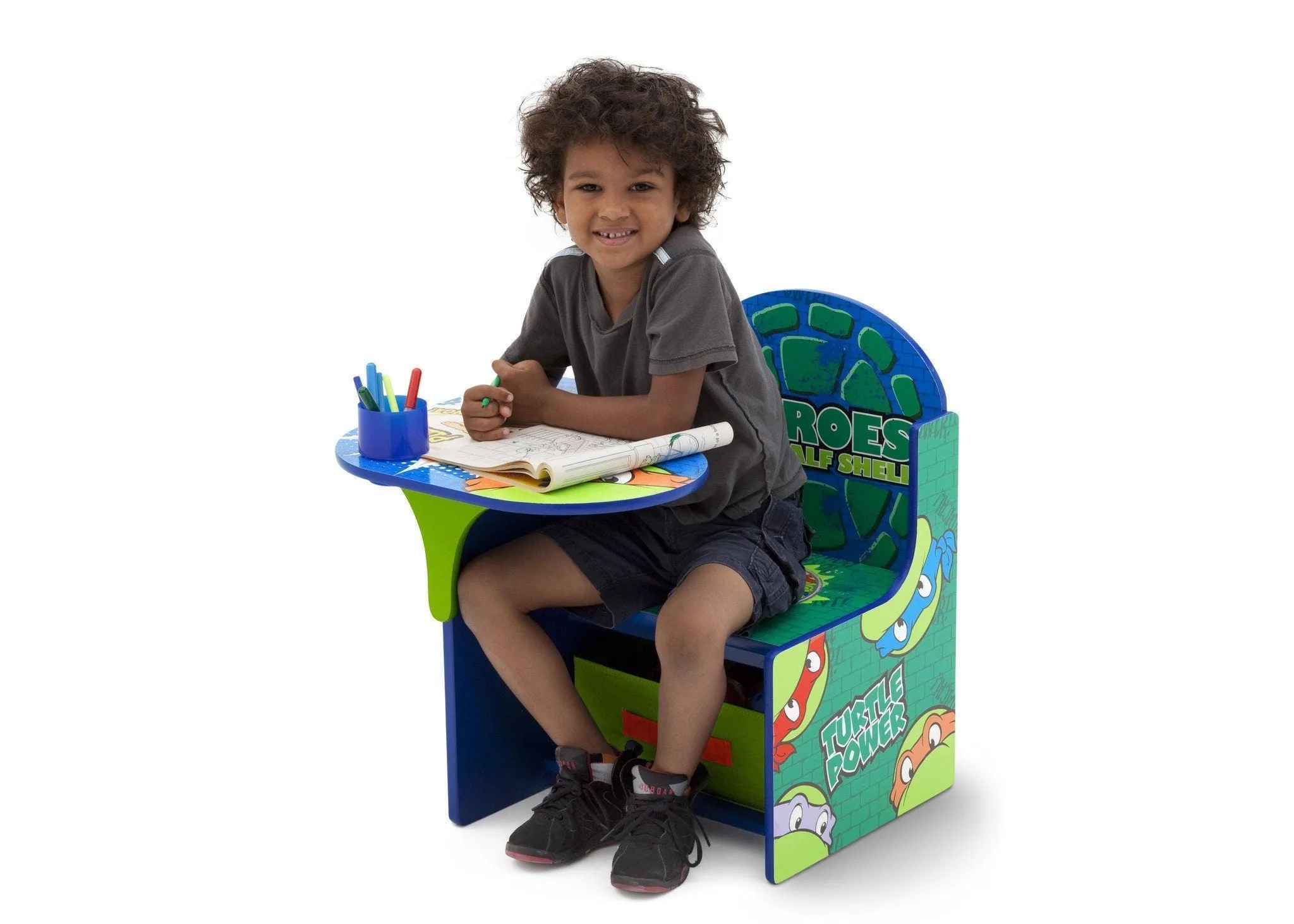 Teenage Mutant Ninja Turtles Chair Desk with Storage Bin