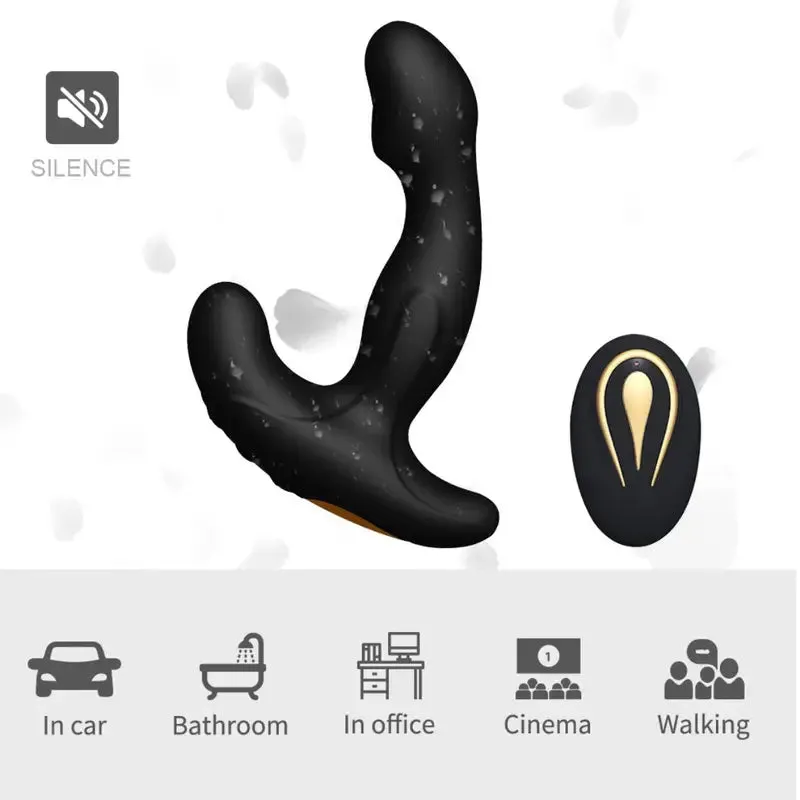 Thrusting Vibrating Butt Plug Anal Vibrator Sex Toy For Women Dildo