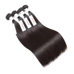 Tuneful Straight 4 Bundles Remy Human Hair 100% Hair Weave Extensions Hair Weft Weave Bundle Can Be Dyed