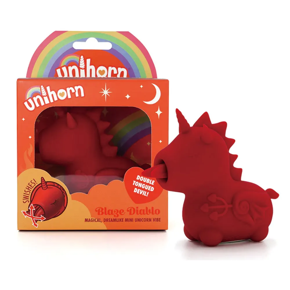 Unihorn Blaze Diablo Flickering Forked Tongue Clitoral Vibrator