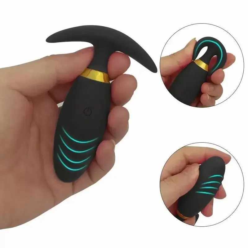 USB Powered Anal Butt Plug With 10 Vibration Modes G-Spot Vibrator
