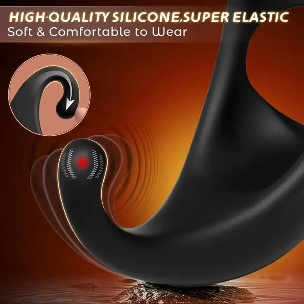 Vibrating Cock Ring Anal Vibrator With Removable Bullet Butt Plug Sex Toy
