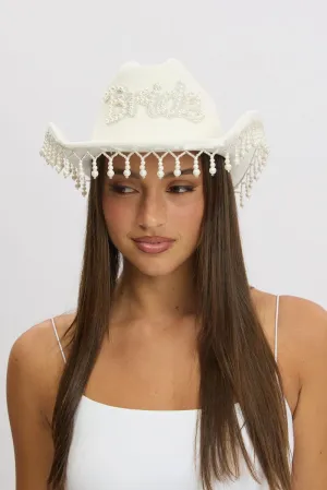 White Bride Hat