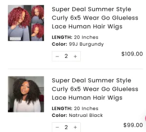 Wholesale order-28 wigs for FergusonTazel-shipping fee included